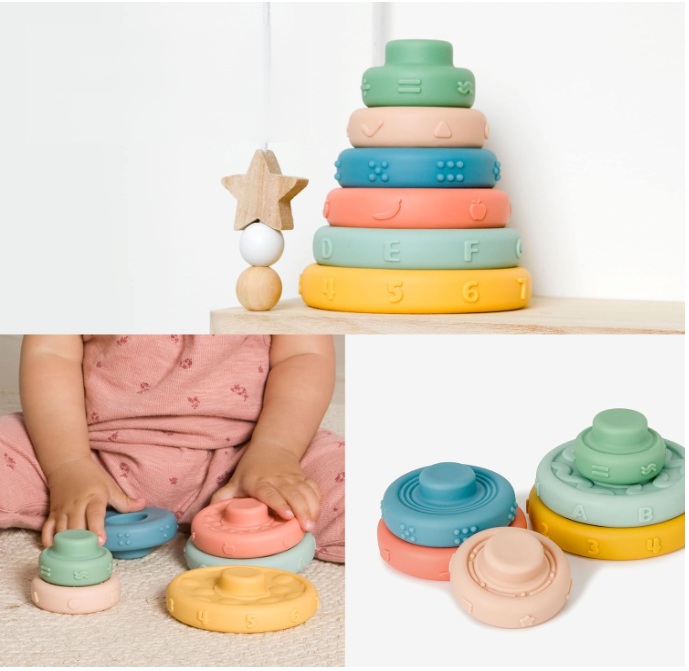 Stapelpyramide Stapeln und Lernen